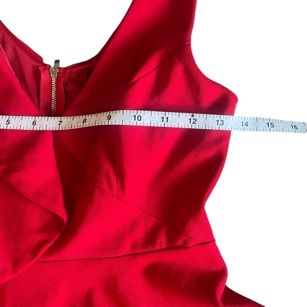 Euc Lulus formal/dressy sleeveless top, red, size medium. - Picture 7 of 12